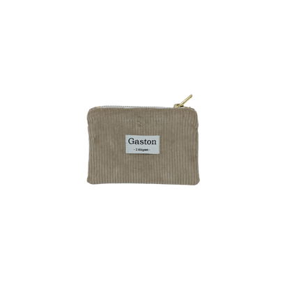 Porte monnaie velours sable