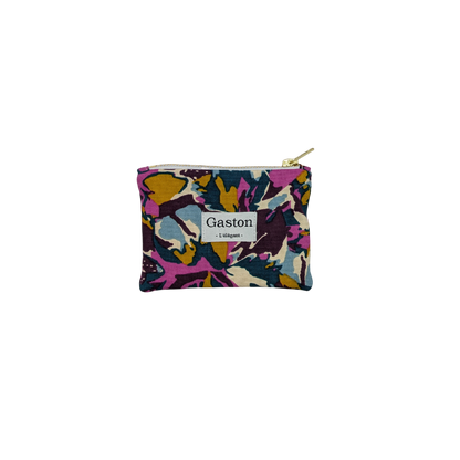 Porte monnaie coton violet