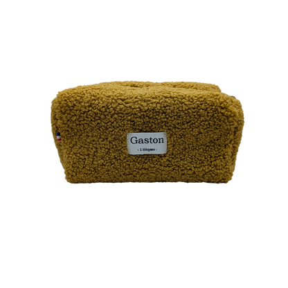 Trousse fausse fourrure sherpa ocre
