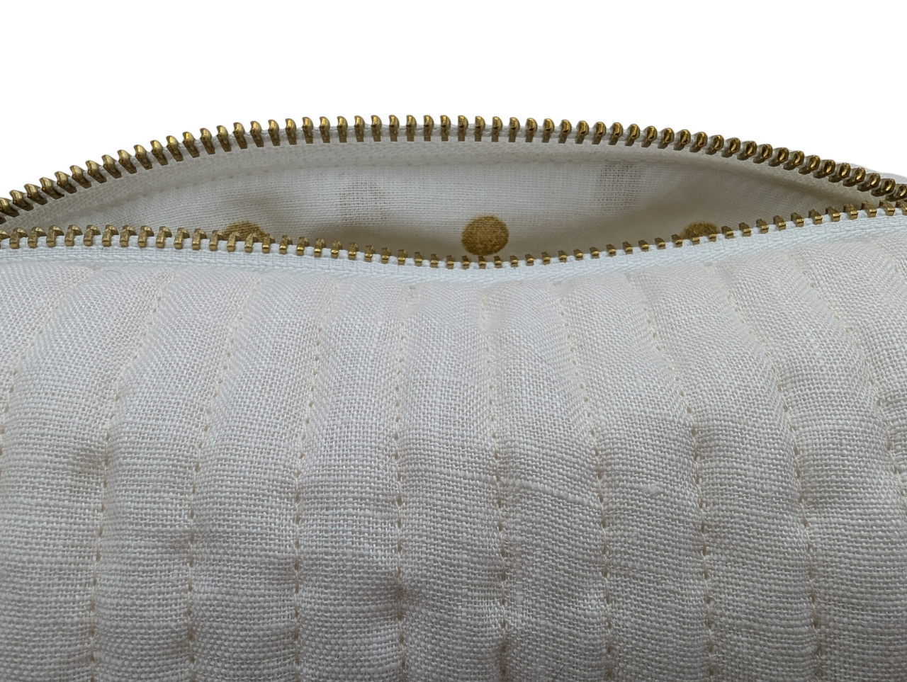 Trousse de toilette en lin rose