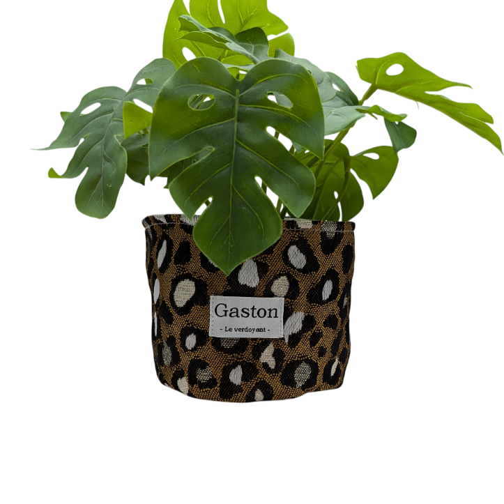 Cache pot léopard