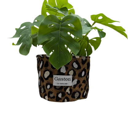 Cache pot léopard