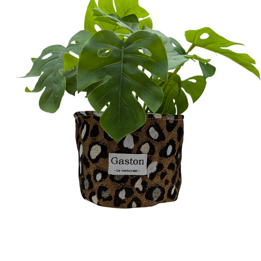 Cache pot léopard