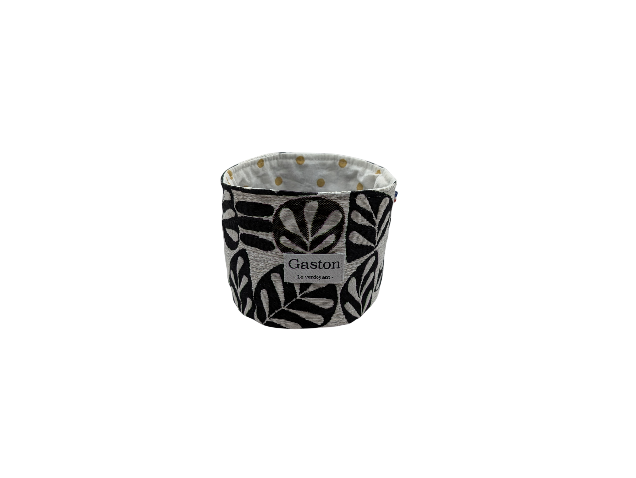 Cache pot noir et blanc